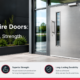 Aluminium Fire Doors 80x80
